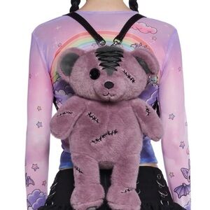 Dolls Kill Bear of the Undead Plush Bag Backpack